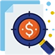 Magnifine Glass with Dollar Sign